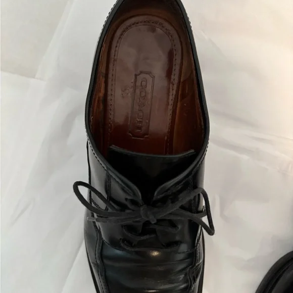 Coach Black Leather Women's Lyla Loafers oxfords - Picture 3 of 12